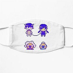 Omori Face Masks - Omori sprites x 4 Flat Mask