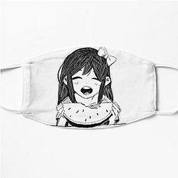 Omori Face Masks - Aubrey watermelon Flat Mask