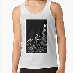 Omori Tank Tops - OMORI Stair cats Tank Top