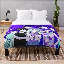 Omori Blanket - Omori Friends II Throw Blanket
