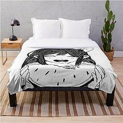 Omori Blanket - Aubrey watermelon Throw Blanket