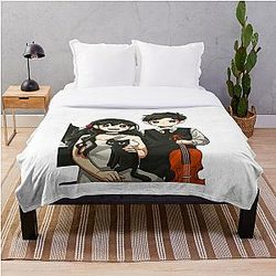 Omori Blanket - Omori Fanart Sticker Throw Blanket