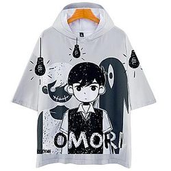 Omori Fashion Summer 3D Prints Hooded T-shirts