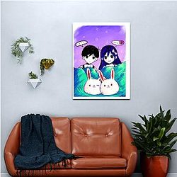 Omori Mari And Aubrey  Canvas Print Premium Merch Store