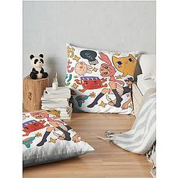 Vintage Omori Anime Arts Vaporwave Characters  Throw Pillow Premium Merch Store