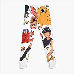 Vintage Omori Anime Arts Vaporwave Characters  Legging Premium Merch Store