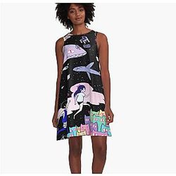 Omori Tshirt Omori Fanart Omori Game  A-Line Dress Premium Merch Store