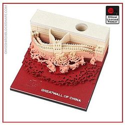 Great Wall Of China Omoshiroi Block 3D Memo Pads