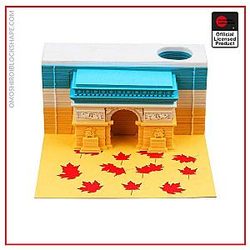 Paris Arc De Triomphe Omoshiroi Block 3D Memo Pads