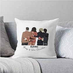 Eleven Years of One Direction Digital Art Throw Pillow RB1711
