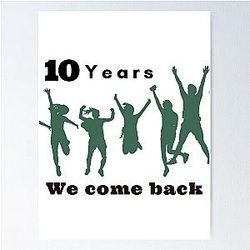 10 years we come back. One direction boy brand songs Poster RB1711