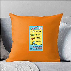 One fish two fish red fish blue fish A True Masterpiece One Fish Two Fish Red Fish Blue Fish Pillows Cover