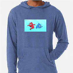 One fish two fish red fish blue fish My Favorite Kids Show One Fish Two Fish Red Fish Blue Fish Hoodies