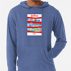 One fish two fish red fish blue fish Always Fun Always Creative One Fish Two Fish Red Fish Blue Fish Hoodies
