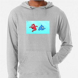 One fish two fish red fish blue fish My Favorite Kids Show One Fish Two Fish Red Fish Blue Fish Hoodies