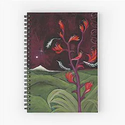 Cheerful One Piece Kiwi Enjoys Picnic Spiral Notebook
