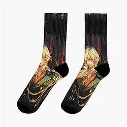 One Piece Sanji Vinsmoke Black Leg Socks
