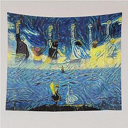 One Piece Farewell to Vivi Starry Night Tapestry