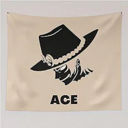 ACE One Piece Red Flame - Perfect Gift For You - One Piece Tapestry