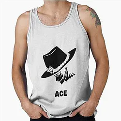 ACE One Piece Red Flame Perfect Gift For You One Piece Gift Tank Top