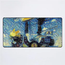 One Piece Thousand Sunny Starry Night Desk Mat