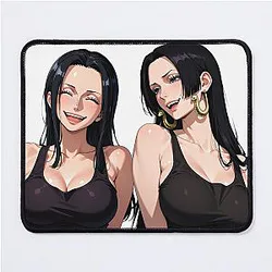 Beautiful anime girls Nico Robin and Boa Hancock from One Piece Mouse Pad