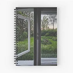 Luxe One Piece Dark Recess Spiral Notebook