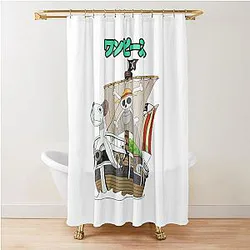 One Piece Merry Ship Shower Curtain