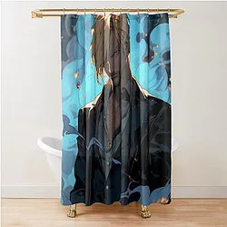 Sanji: Elegance and Passion in One Piece Digital Art. Discover Our Detailed Illustrations that Capture the Essence of Sanji - Browse Now! Shower Curtain