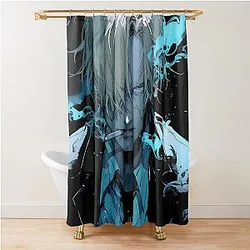 Sanji: Elegance and Passion in One Piece Digital Art. Discover Our Detailed Illustrations that Capture the Charisma of the Cook - Browse Now! Shower Curtain
