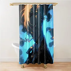 Sanji: Elegance and Passion in One Piece Digital Art. Discover Our Detailed Illustrations that Capture the Essence of the Charismatic Cook. Shower Curtain