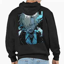 Sanji: Elegance in One Piece Digital Art. Discover Our Detailed Illustrations that Capture the Charismatic Cook - Browse Now! Pullover Hoodie