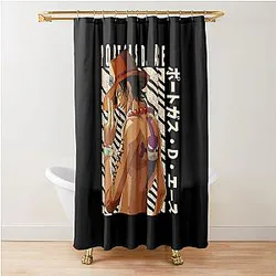 One Piece Portgas D Ace Shower Curtain