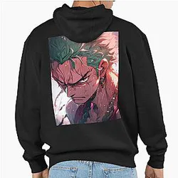 Mastery of Zoro: Dive into the World of Zoro with Digital Illustrations and Fanart from One Piece Pullover Hoodie