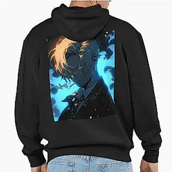Sanji: Elegance and Passion in One Piece Digital Art. Discover Our Detailed Illustrations that Capture the Charismatic Cook - Browse Now! Pullover Hoodie