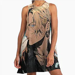 Sanji: Elegance and Passion in One Piece Digital Art. Discover Our Detailed Illustrations that Capture the Charismatic Cook - Browse Now! A-Line Dress