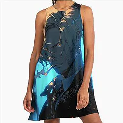 Sanji: Elegance and Passion in One Piece Digital Art. Discover Our Detailed Illustrations that Capture the Essence of the Charismatic Cook - Browse Now! A-Line Dress