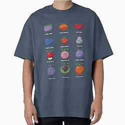 Gum Gum Fruit Hitto Hitto Fruit Oversized T-Shirt