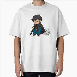 Dark One Piece Anime Character Oversized T-Shirt