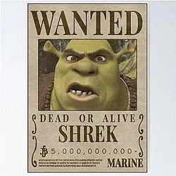 Shrek Wanted Poster