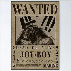 Joy One Piece Bounty Wanted Poster