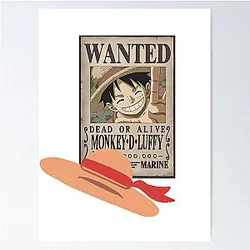One Piece Luffy Wanted