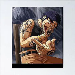 For Mens Water Law One Piece Awesome Movie Fans Poster