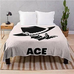 ACE One Piece Red Throw Blanket