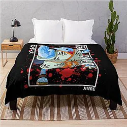 One Piece Jinbe Throw Blanket