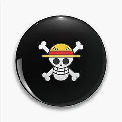 Cheerful One Piece enjoys picnic pin
