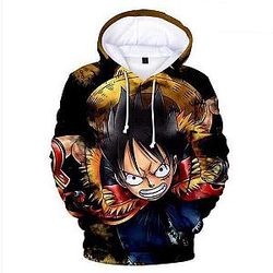 One Piece Luffy Straw Hat Hoodie OMN1111