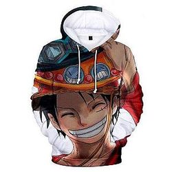 One Piece Luffy Ace Hat Hoodie OMN1111