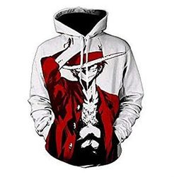 One Piece Mugiwara No Luffy Bad Ass Hoodie OMN1111