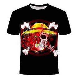 One Piece T Shirt Straw Hat Crane OMN1111